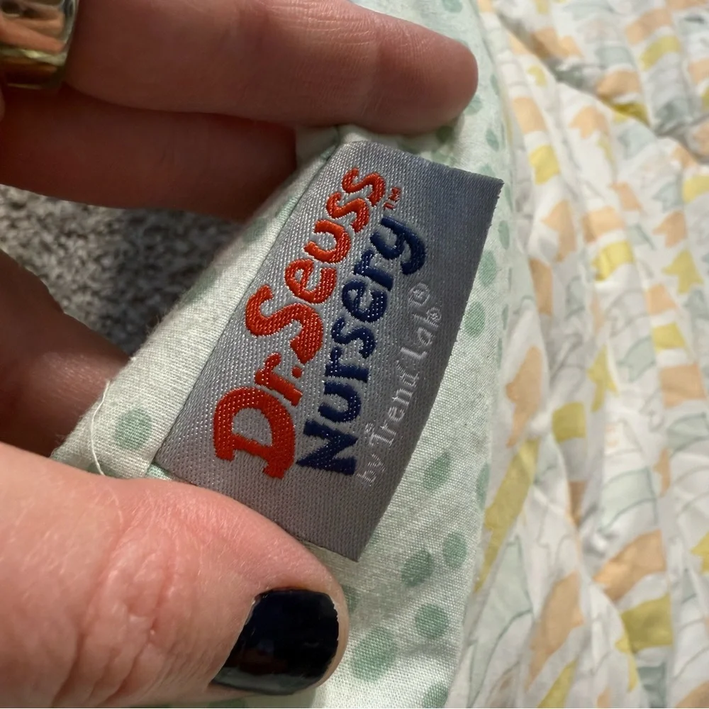 Oh the Places You’ll Go Dr. Seuss baby crib blanket + crib skirt